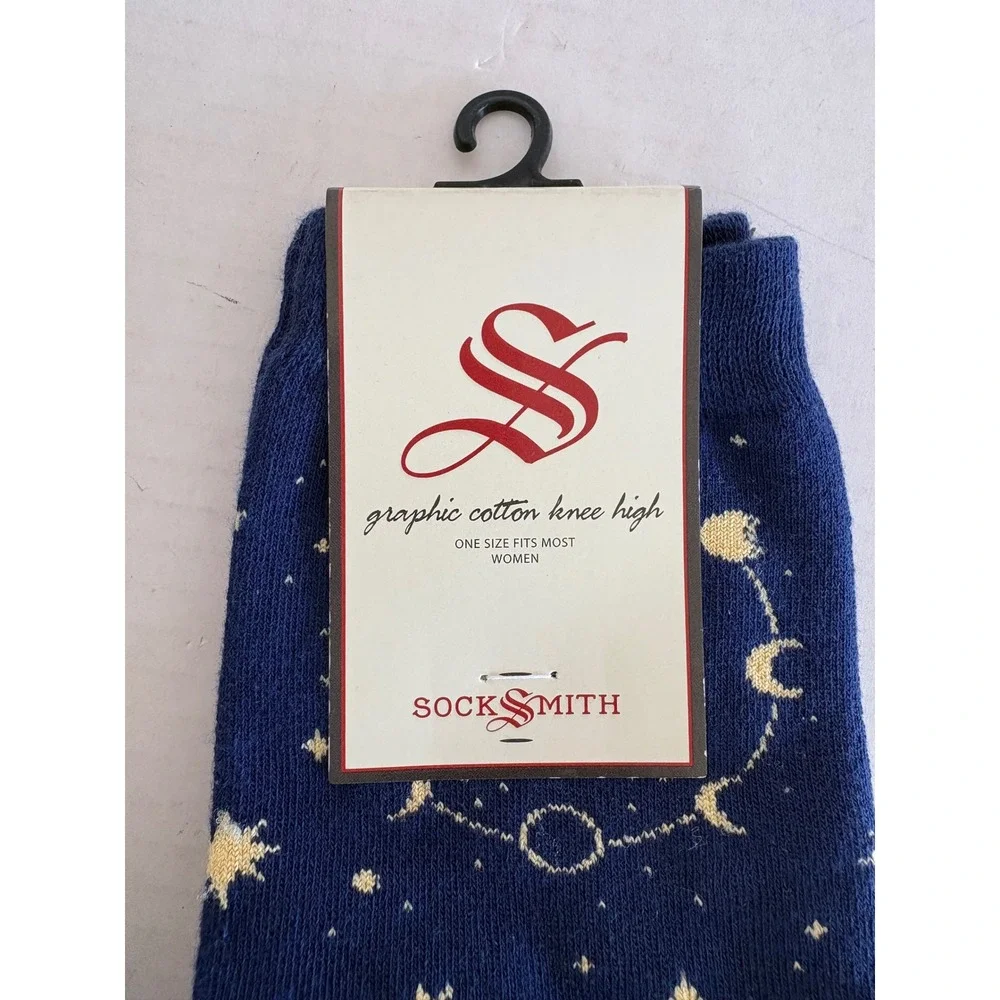 Socksmith Look to the Sky Galactic New celestial whimsigoth Knee High Socks